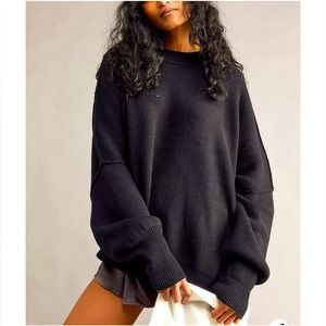 Free People Easy Street Tunic - Black Size Small